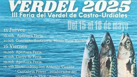 Programa de actividades para la Feria del Verdel 2025 de Castro Urdiales