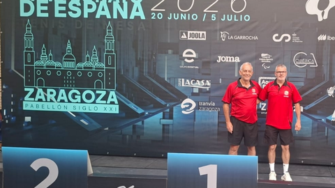 TENIS DE MESA/ Resultados del Club Castrospin en el Campeonato de España de Tenis de Mesa de Veteranos
