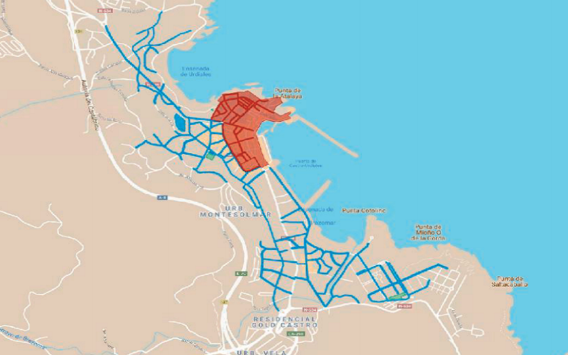 mapa zona oca castro urdiales 2021 con calles