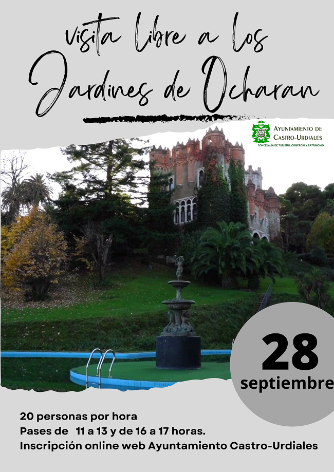 cartel actividad jardines 28 sept