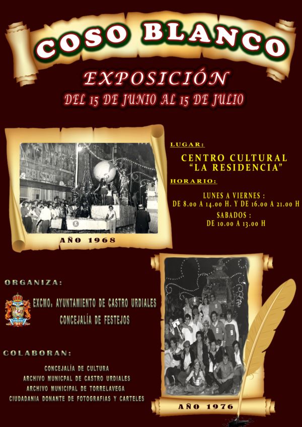 cartel exposicion coso blanco