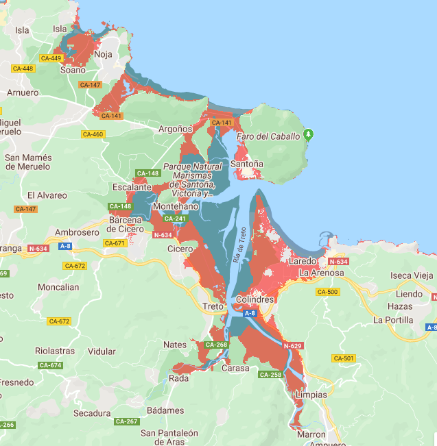 201910 zonas inundadas castro urdiales laredo 2050