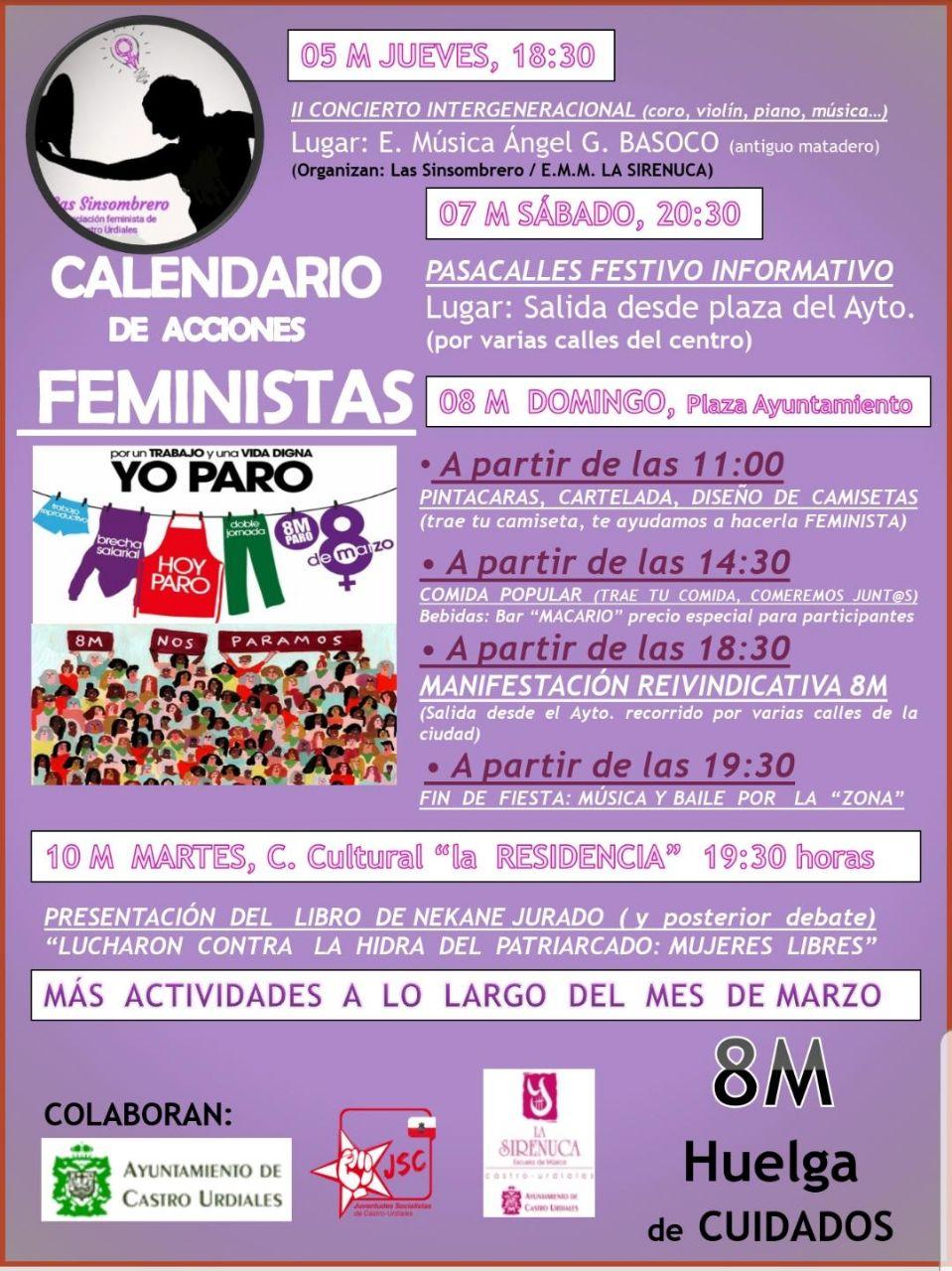 202003 actividades castro urdiales 8M