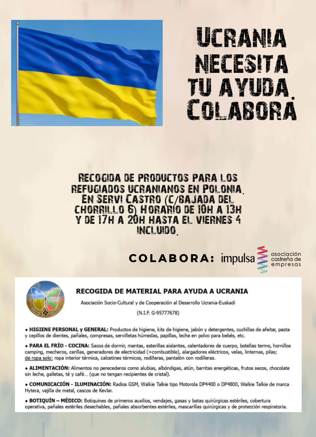 202203 ayuda ucrania castro urdiales