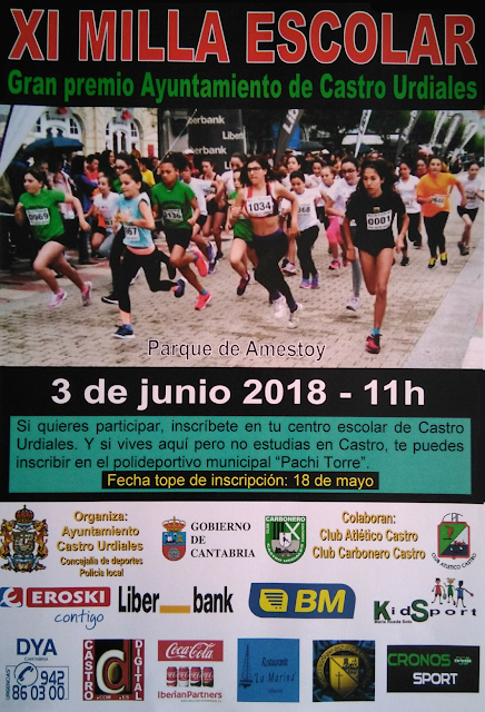 Cartel Milla Escolar 2018
