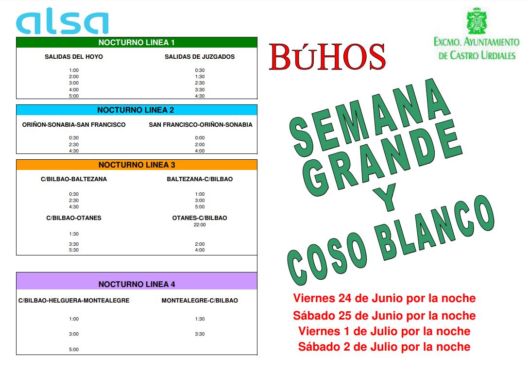 viernes y sabado semana grande y coso blanco