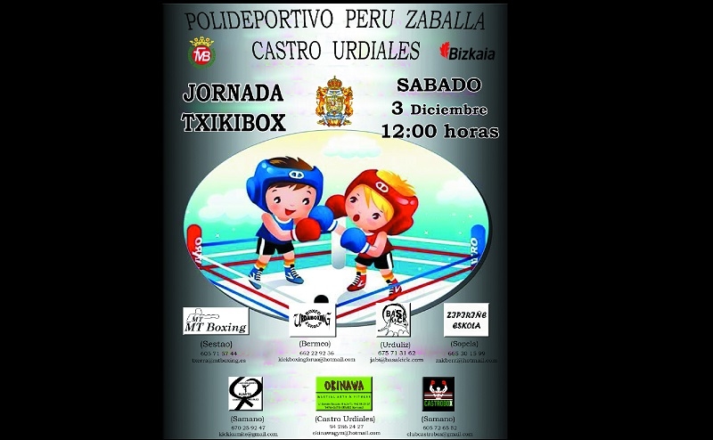 El Peru Zaballa albergará el próximo 3 de diciembre una exhibición de boxeo y kick boxing con niños