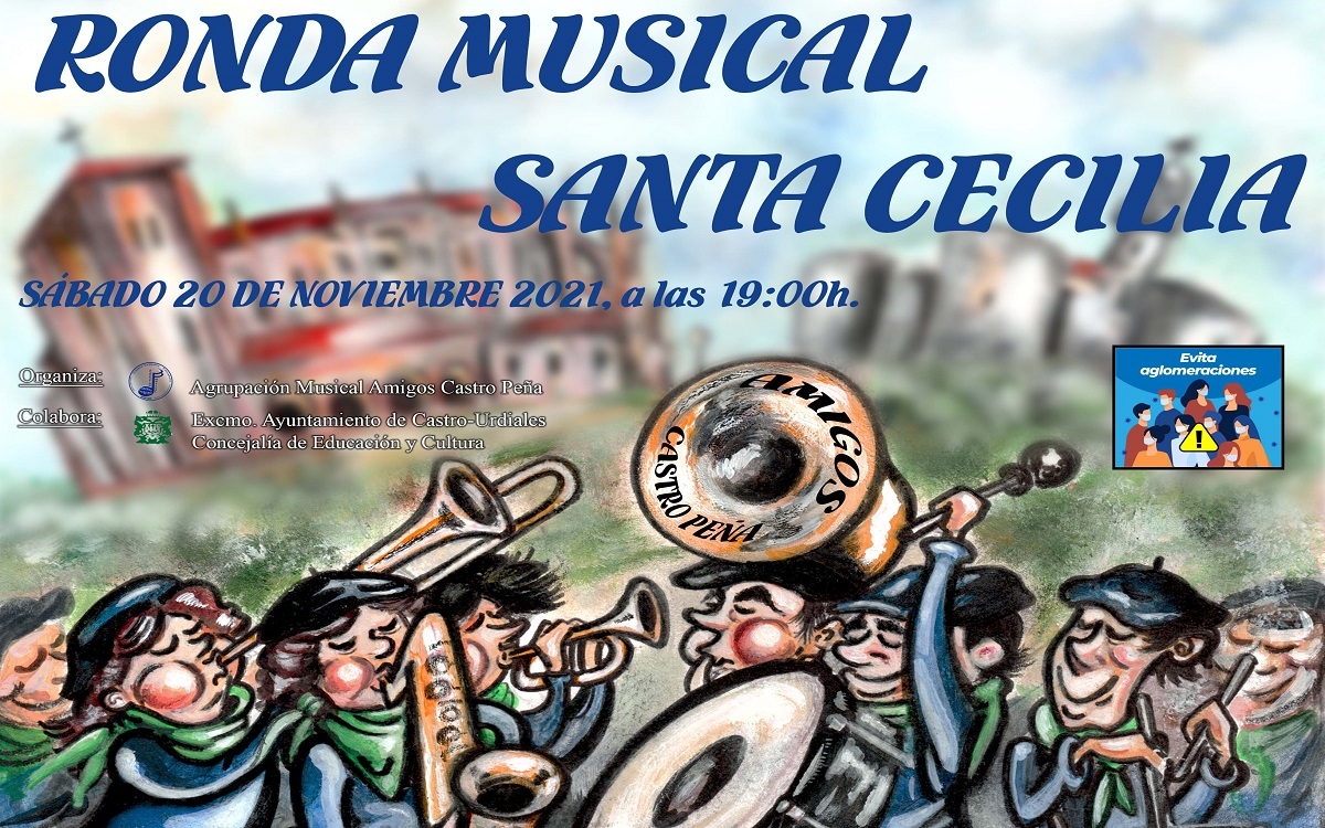 Amigos Castro Peña realizará una ronda musical este sábado con motivo de Santa Cecilia