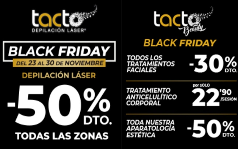 Llegan las ofertas del Black Friday a TACTO Castro Urdiales