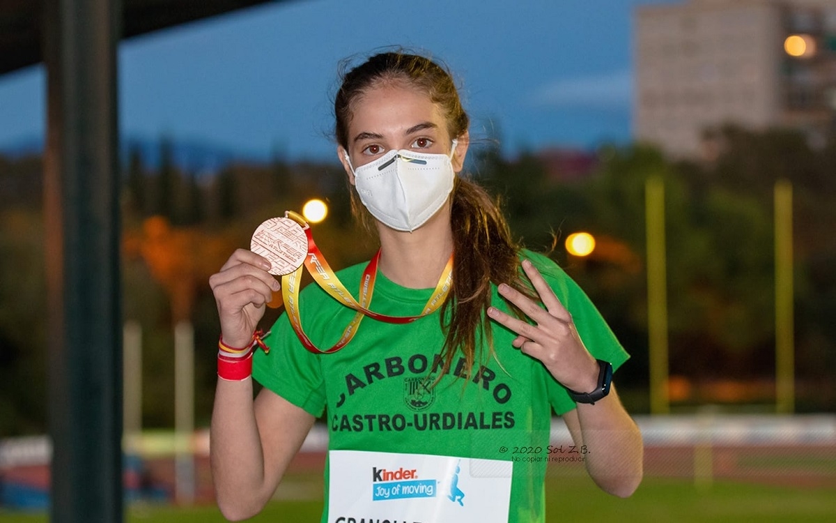 ATLETISMO/ Maite Granja, bronce en el Campeonato de España sub-16