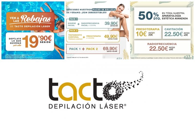 Promociones de agosto en depilación y tratamientos estéticos en TACTO Castro Urdiales
