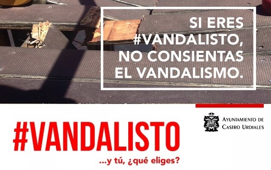 Incidencias de vandalismo fin de semana 31 mayo al 2 de junio 2019 en Castro Urdiales