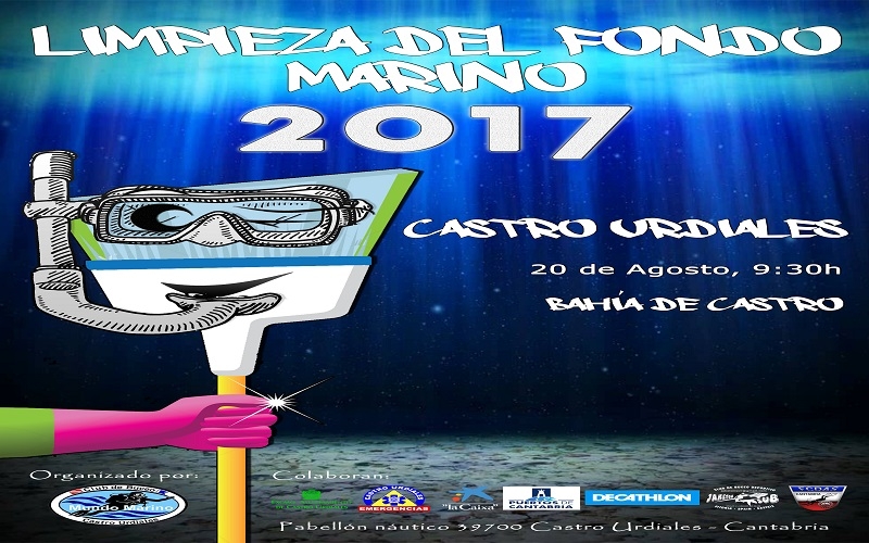 El Club de Buceo Mundo Marino organiza la limpieza anual de la bahía de Castro Urdiales