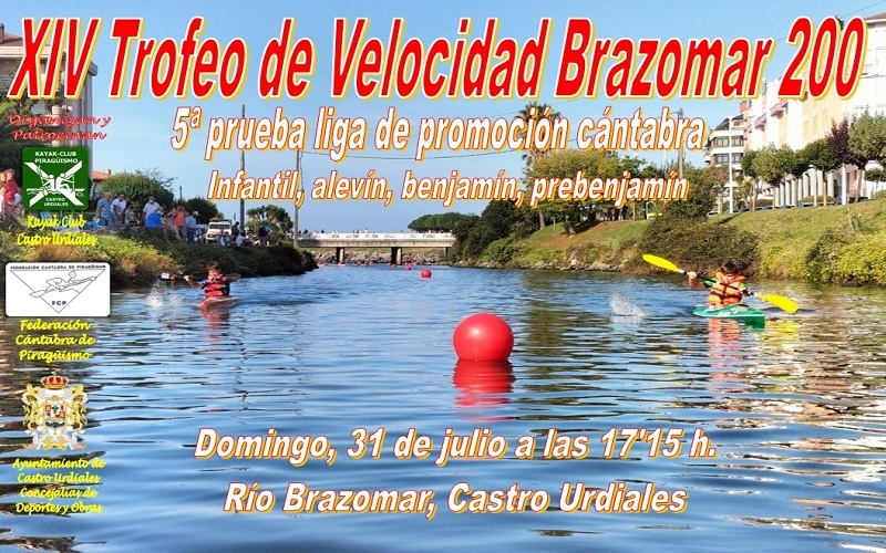 KAYAK/ Castro Urdiales celebrará el domingo el XIV Trofeo de Velocidad Brazomar 200 de Promoción