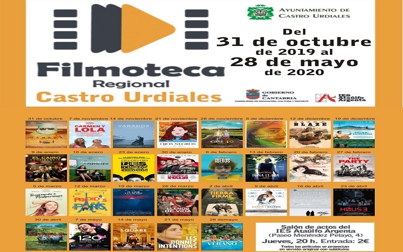 FILMOTECA REGIONAL/ Estas son las películas que se proyectarán en Castro Urdiales hasta mayo 2020