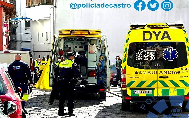 Fallece una persona tras desvanecerse después de un accidente de coche en Castro Urdiales