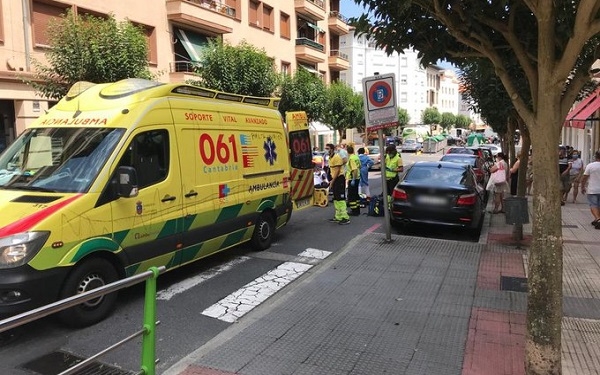 Importante atropello en la calle Juan de la Cosa de Castro Urdiales