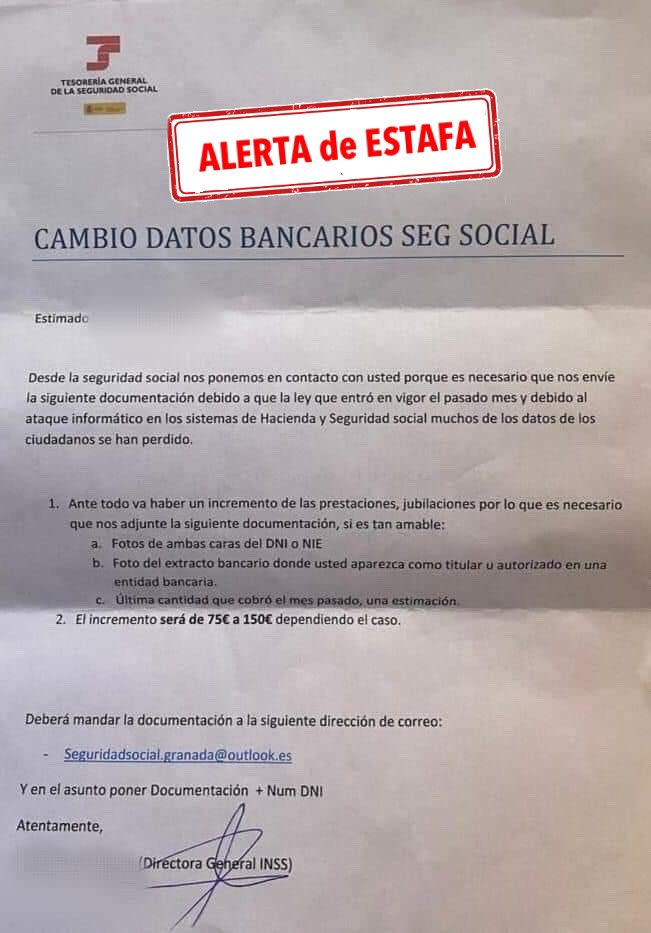 Alertan de una nueva estafa que solicita datos bancarios para vaciar la cuenta de la victima